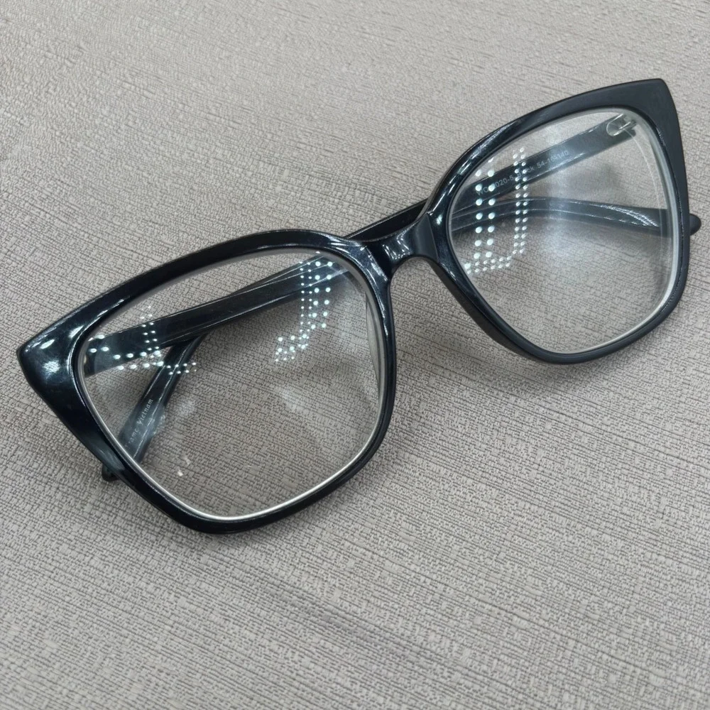 Black Cat Eye Eyeglass Frames WC 2020-5 54-16-140 Full Rim Glasses